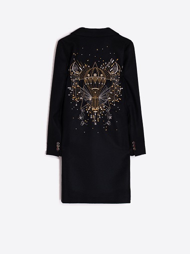 VILAGALLO 31826 SEQUIN/EMBROIDERY COAT